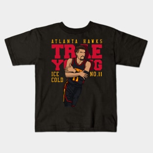 Trae Young Ice Cold Celebration Kids T-Shirt